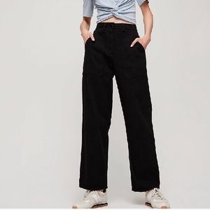 Aritzia modern utility black pant